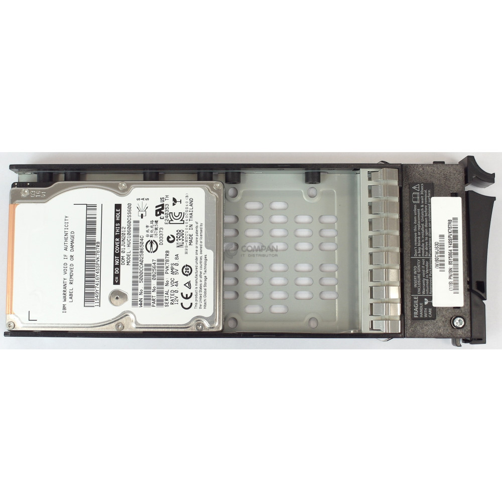 00L4521 IBM HDD 600GB 10K SAS 6G 2.5" SFF FOR STORWIZE V7000